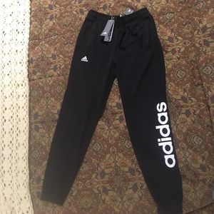 Adidas sweatpants black and white. Size medium.
