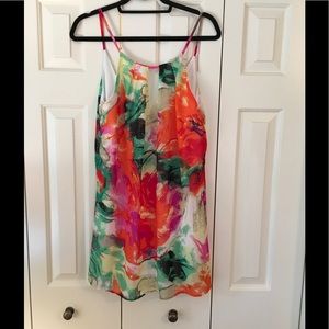 Fun floral shift dress