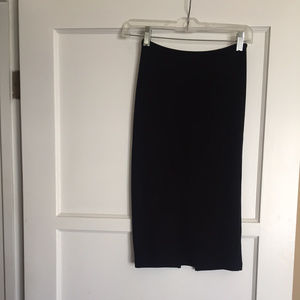 American Apparel Black Knee Length Skirt