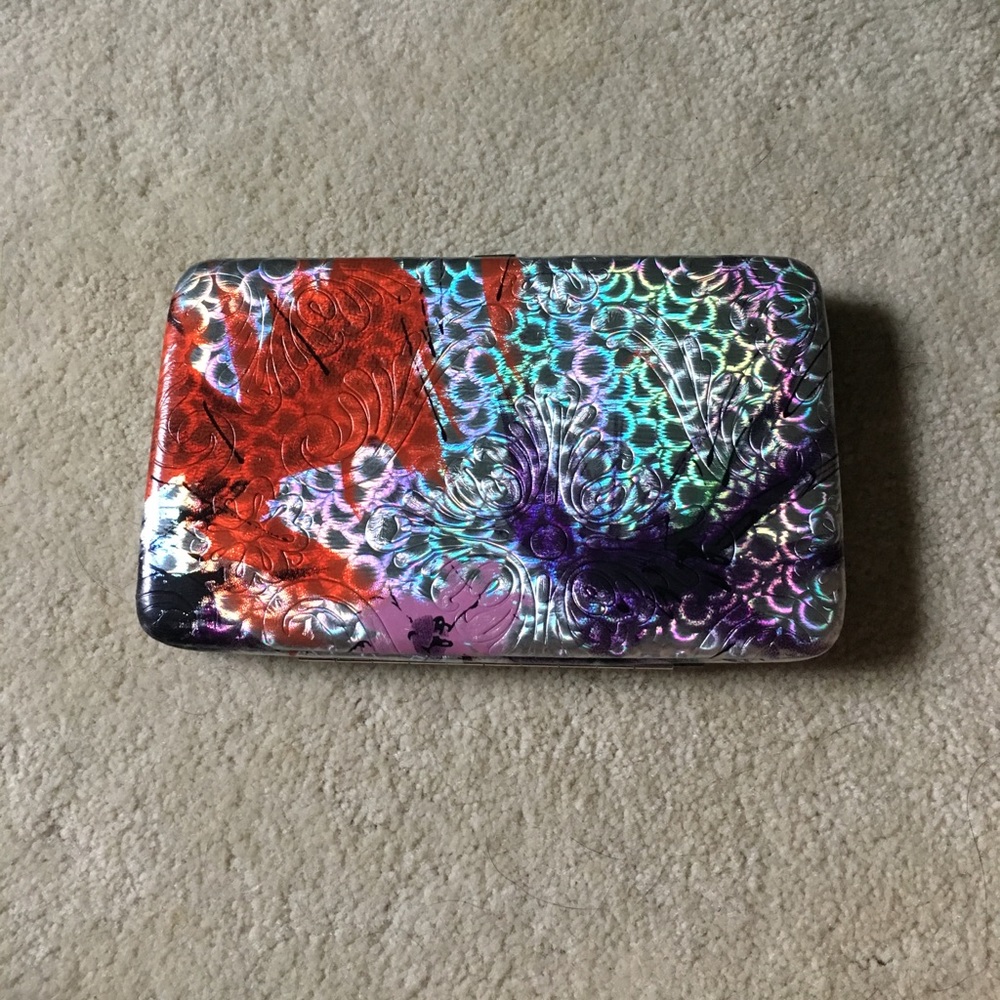 Colorful silver wallet