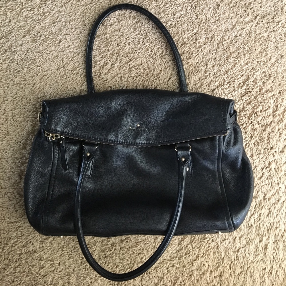 Black, leather Kate Spade purse