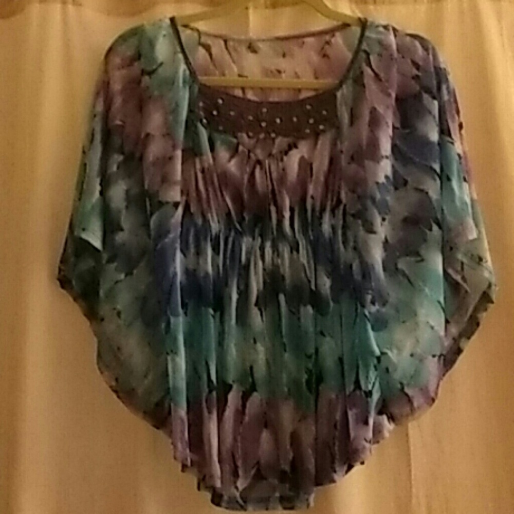 Colorful Flowy Top