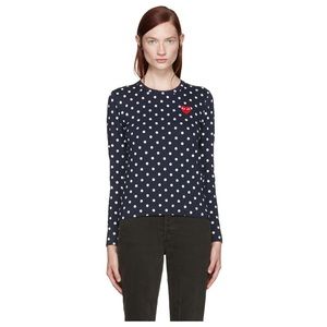 Comme Des Garçons Play- polka dot tee
