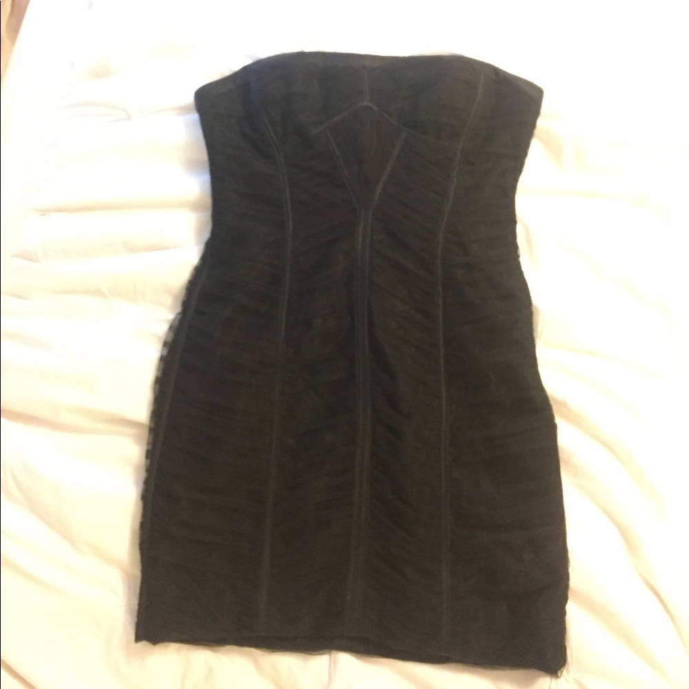 Black Strapless Dress