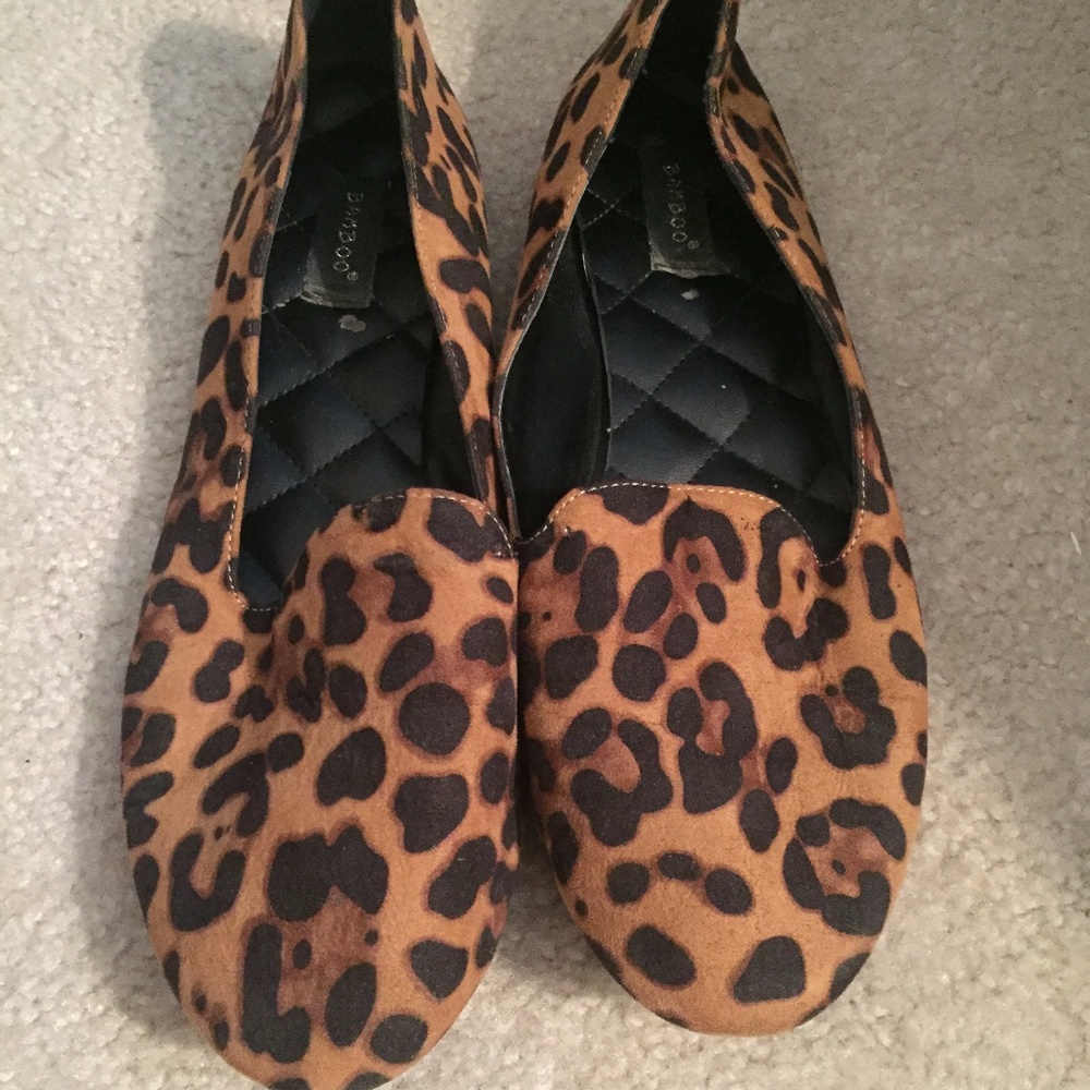Leopard Loafers - size 9