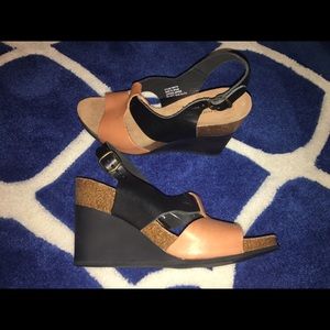 Pedro Iniesta Leather Wedges