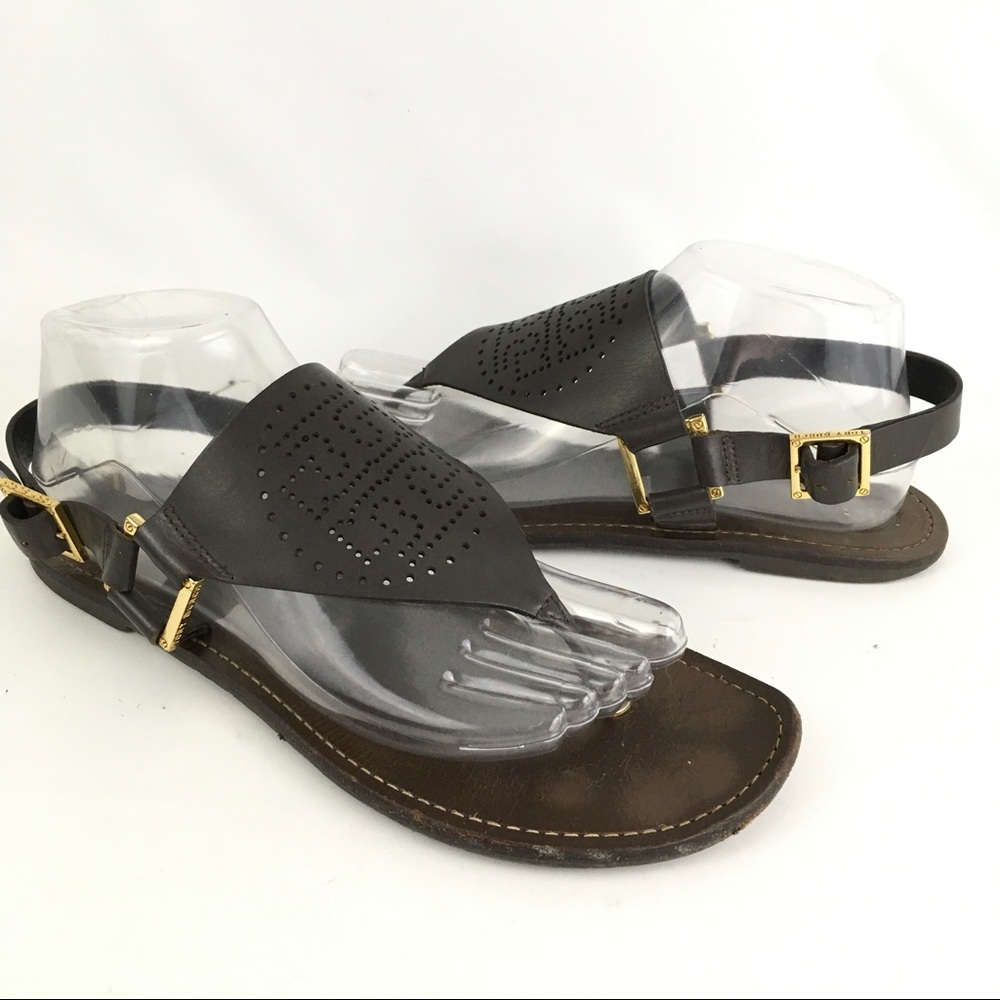 Tory Burch Perforated Slingback Sandals DAMAGED