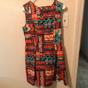 Multi-Colored Short Dress