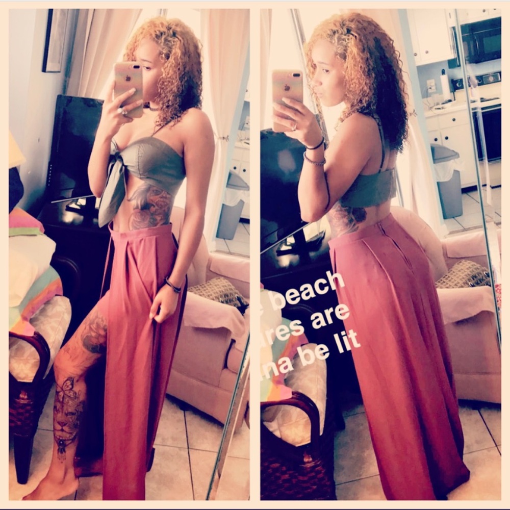 Crop top and skirt/shorts