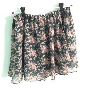 Lightweight floral skirt