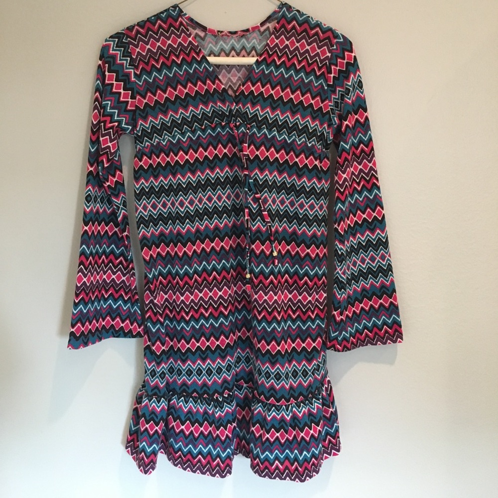 Girls Chevron dress🍬👗