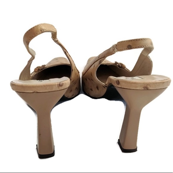 Via Spiga Made in Italy Nude Slingback Heels Sz 9 - Picture 5 of 5