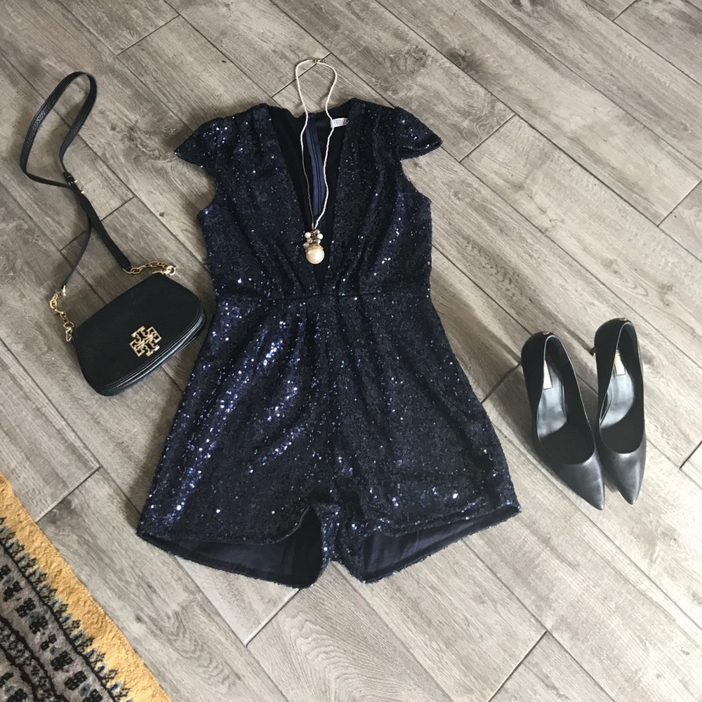 Glitter Navy blue jumper