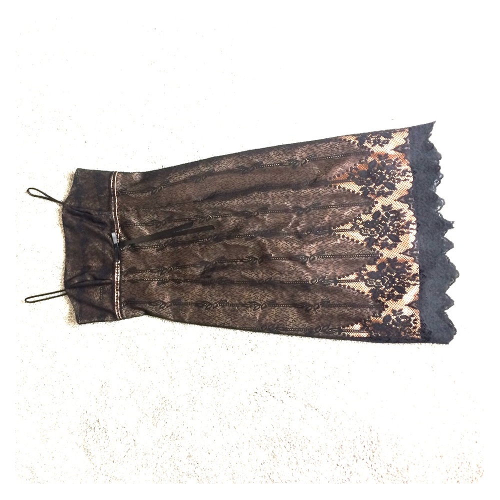 DE LARU Formal/Party Dress Black Lace Size 1/2