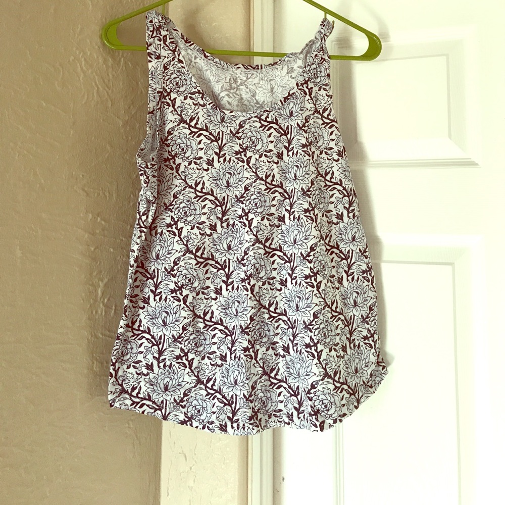 Ann Taylor Loft Floral Tank Top