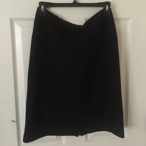 Garnet Hill pencil skirt black