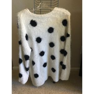 Black and white sweater