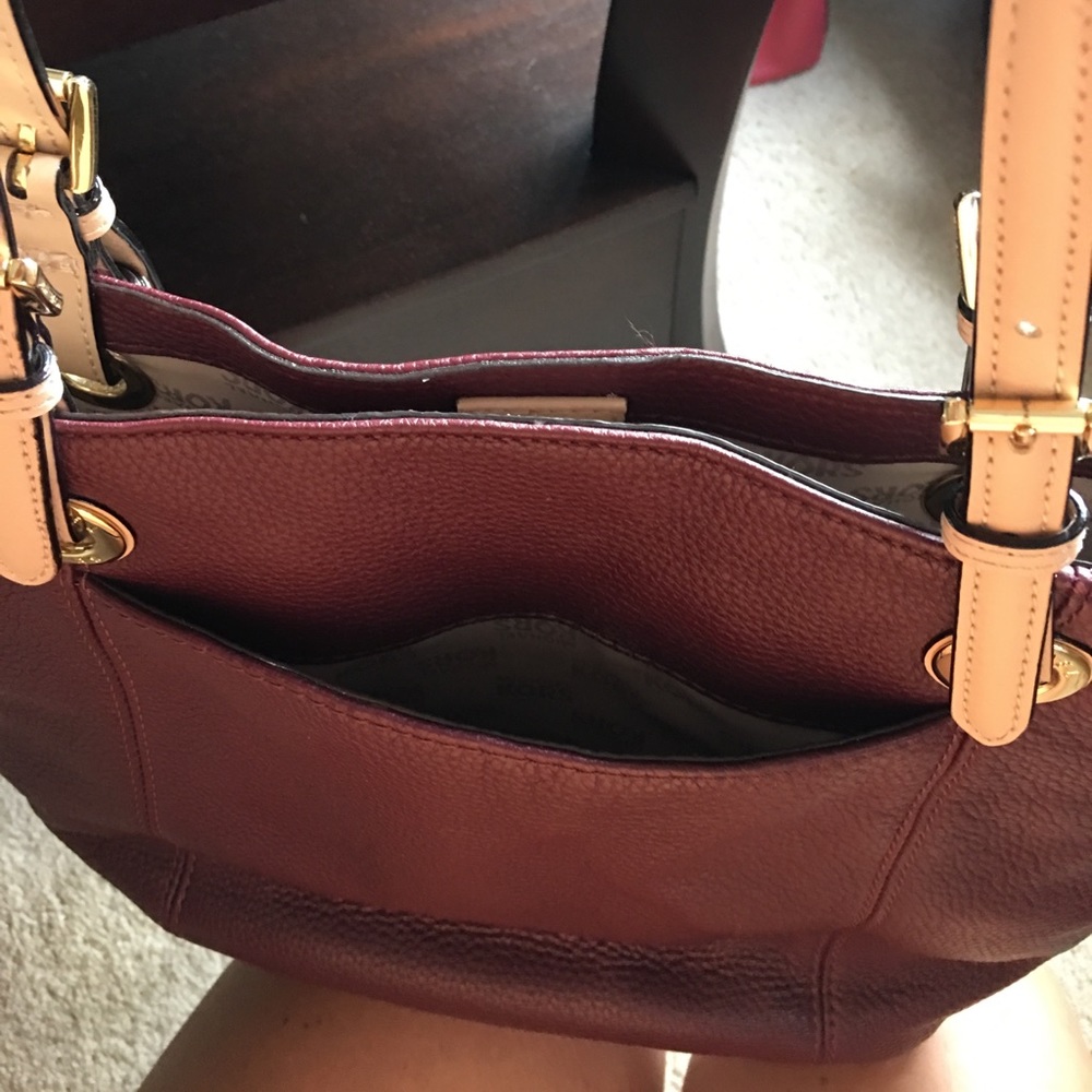 Michael Kors plum colored soft leather purse - Picture 5 of 5