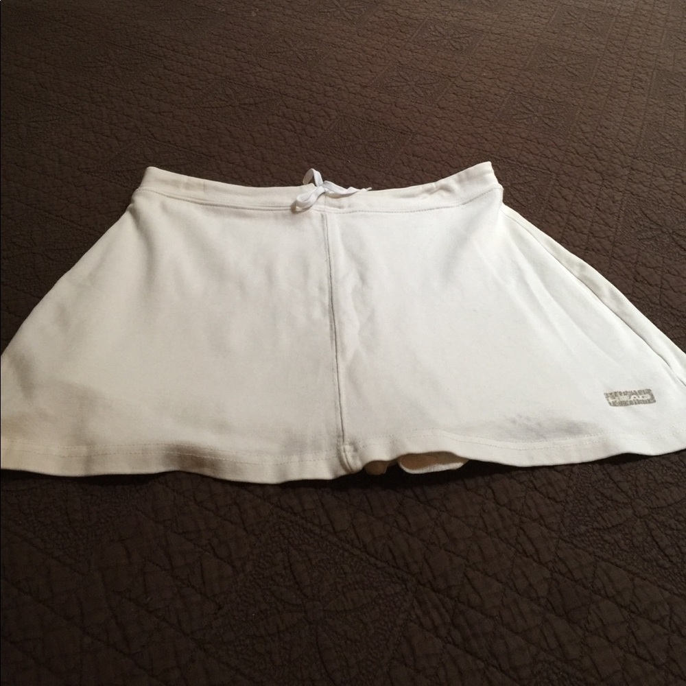 White cotton tennis skirt