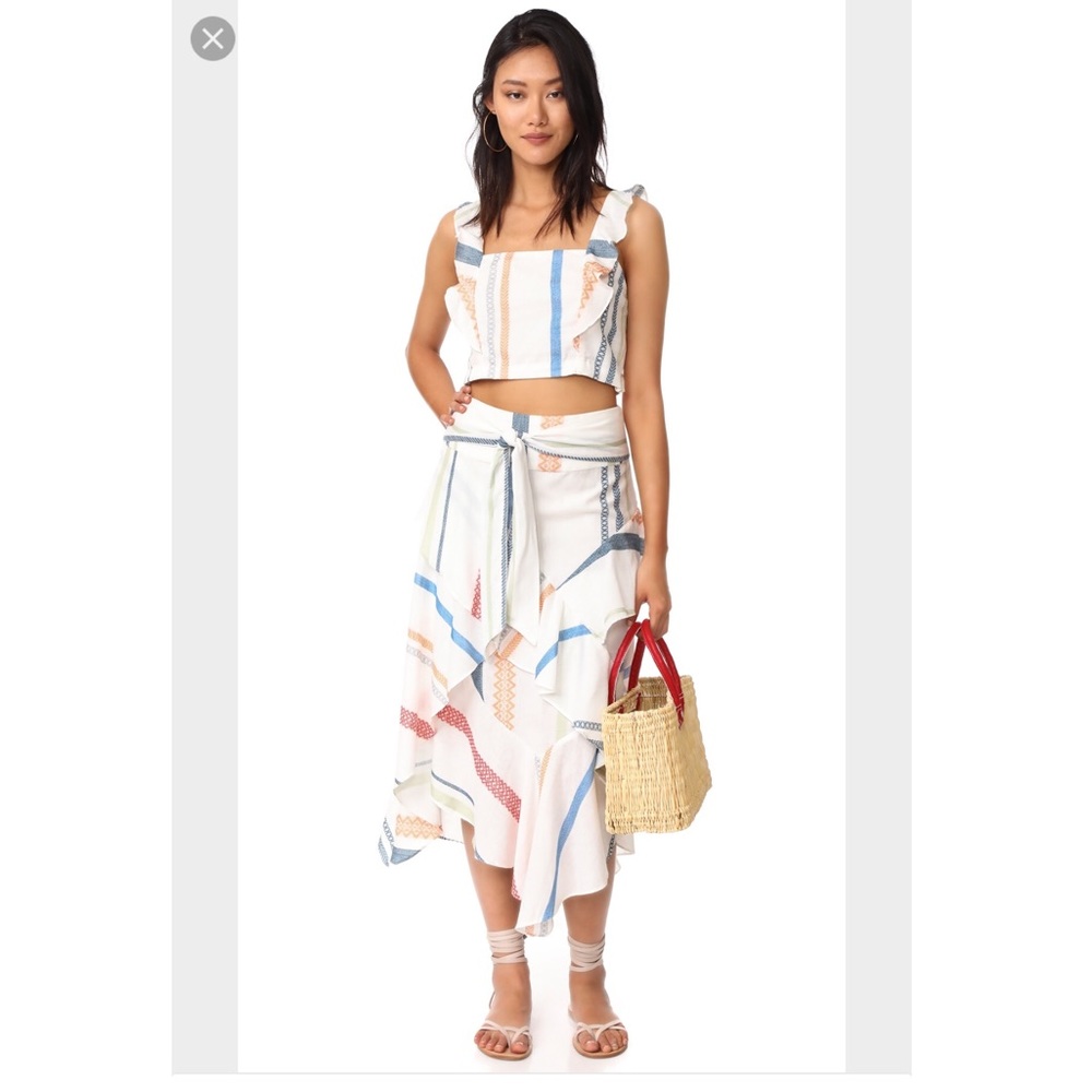 NWT Red Carter stripe set