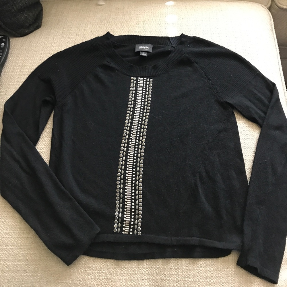 jeweled long sleeve top