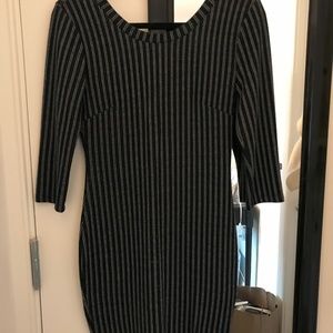 Nordstrom Lush - Navy Striped Bodycon Dress