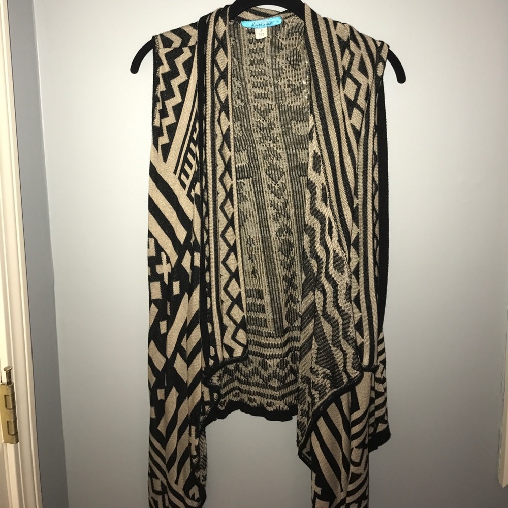 Black and Tan Sweater/Vest