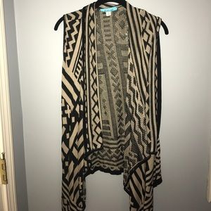Black and Tan Sweater/Vest