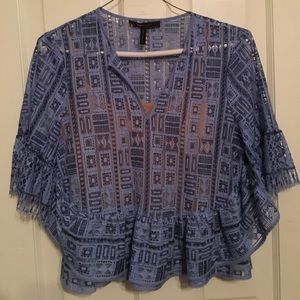 BCBG MAXAZRIA top with built in tan liner