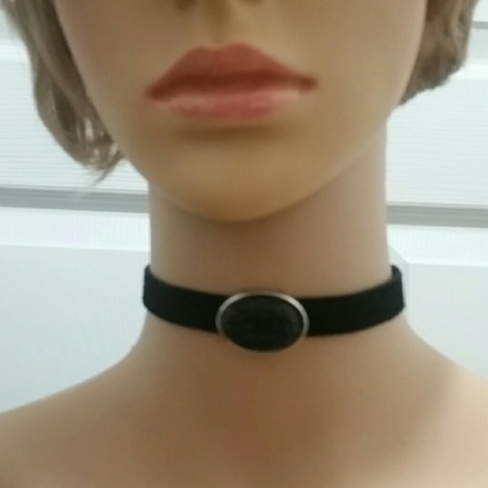 SUEDE LEATHER CHOKER HANDCRAFTED