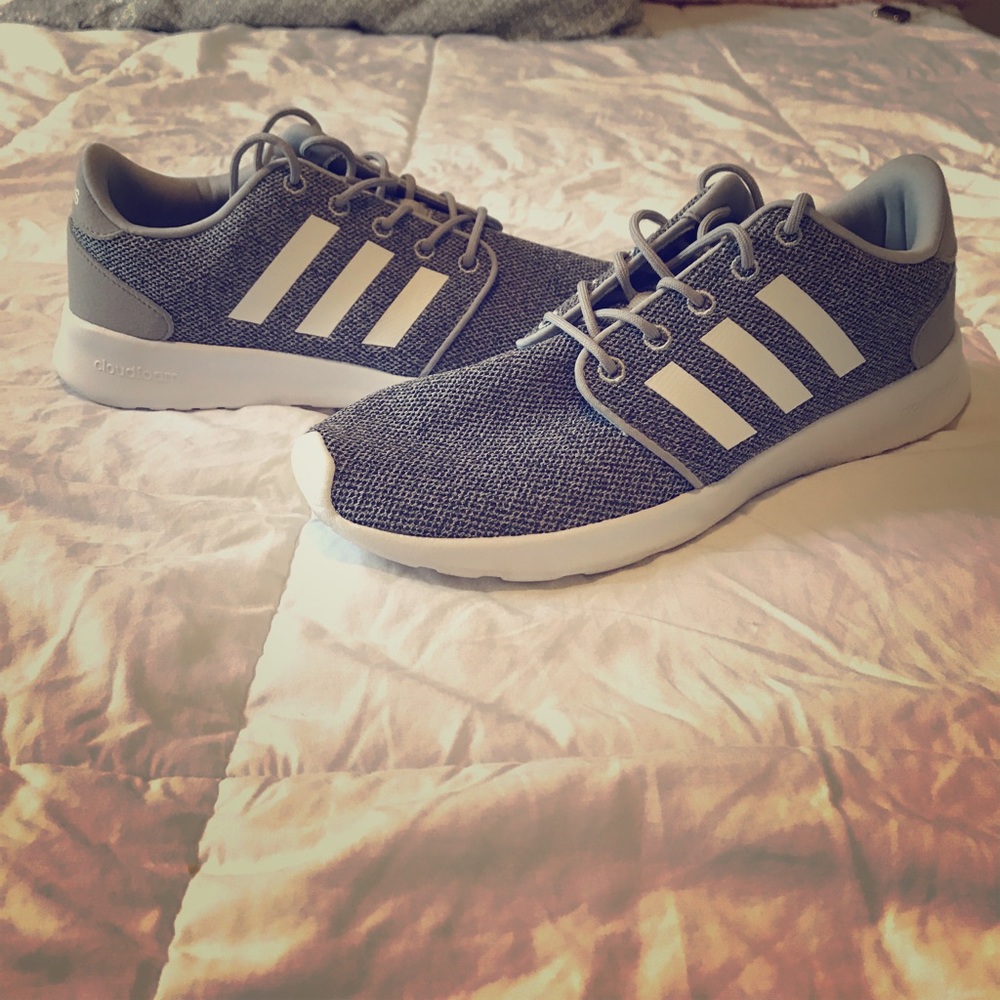Grey adidas shoes size 8.5