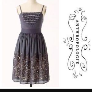 Anthropologie Burlapp Eyeletted Islands Dress