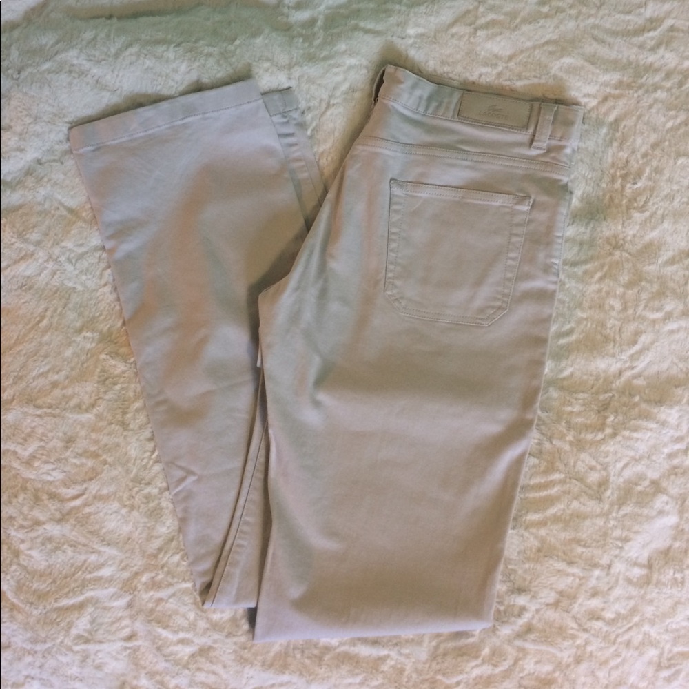 Lacoste cream pants