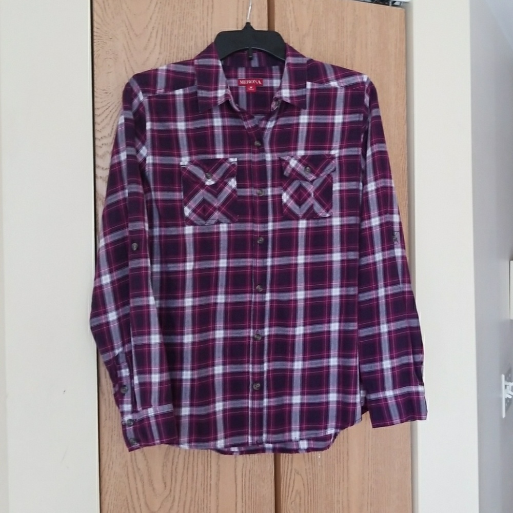 Button down flannel, beautiful for fall