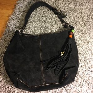 Medium black satchel purse