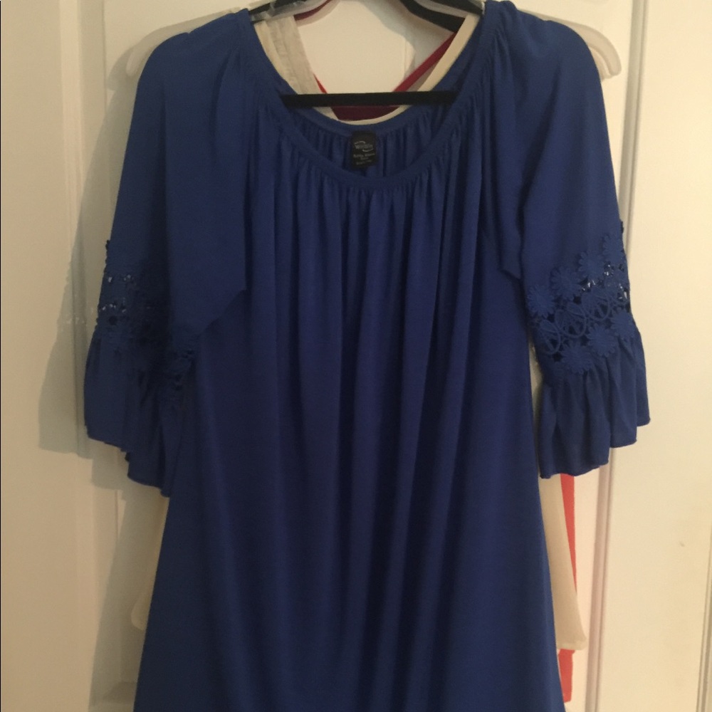 Blue top (or a short dress)