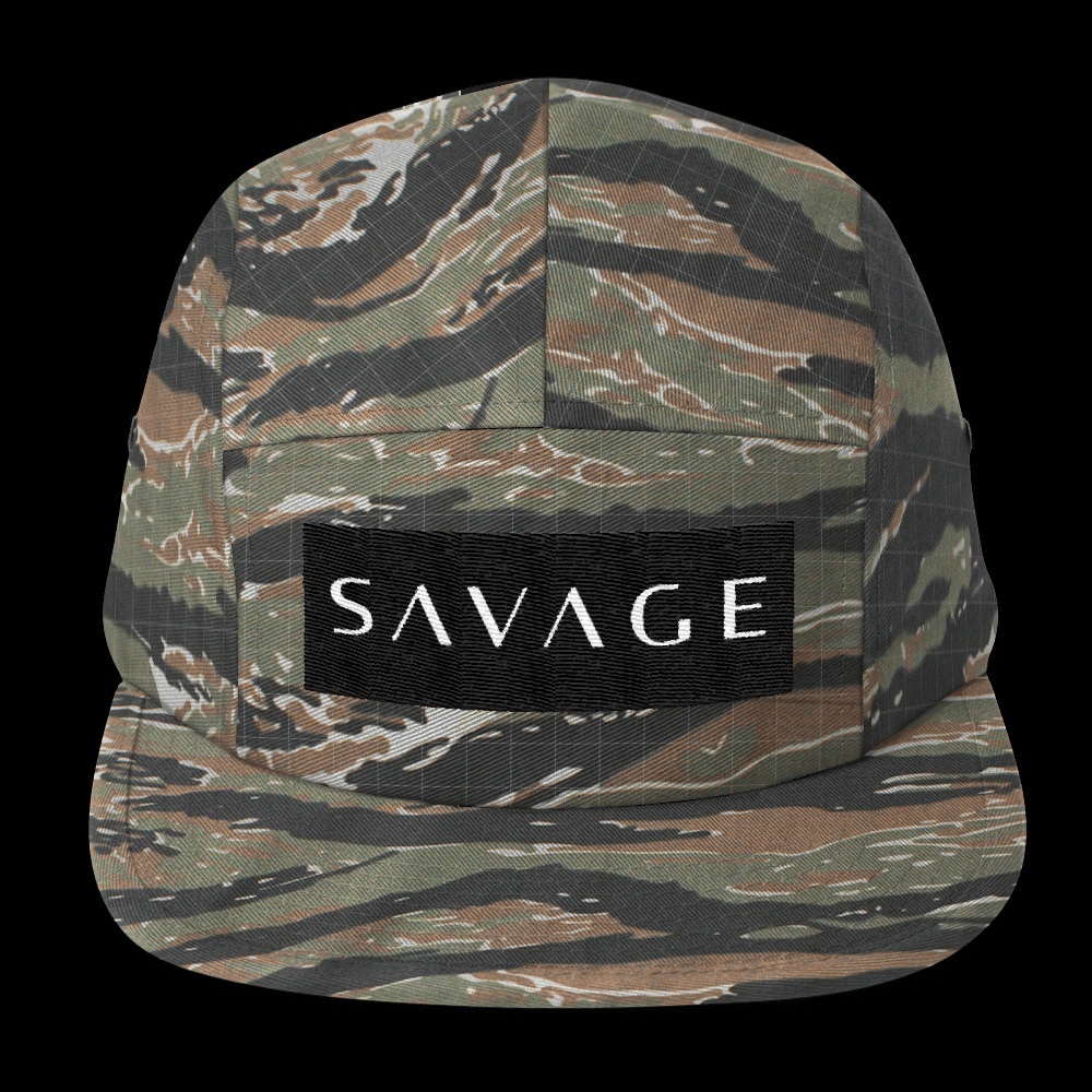 💲 CAMO Green SAVAGE 5 PANEL MENS HAT *NWT* - Picture 1 of 7