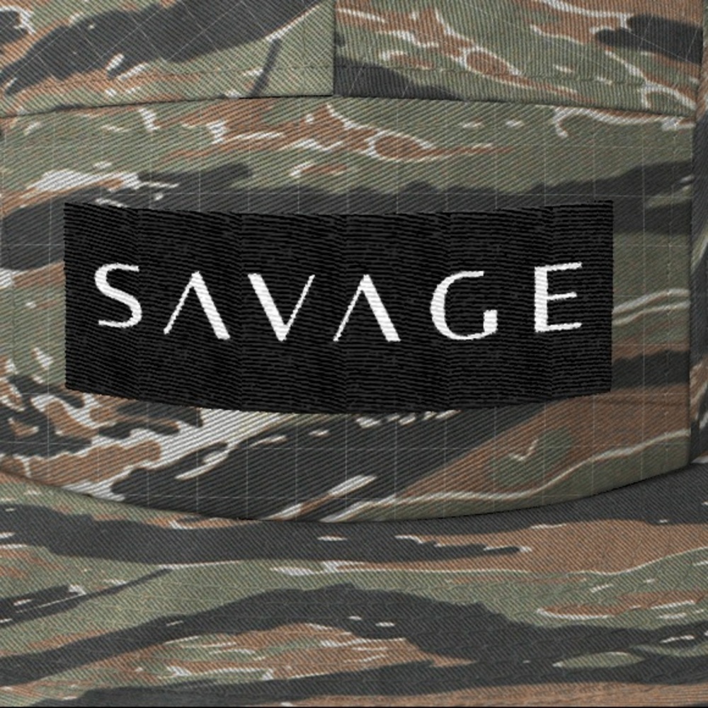 💲 CAMO Green SAVAGE 5 PANEL MENS HAT *NWT* - Picture 3 of 7