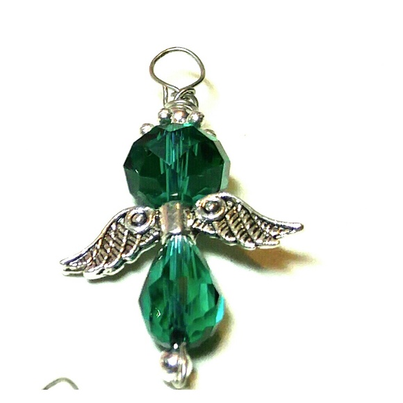 #0010 (5) Large Angel Swarovski Crystal Pendants - Picture 4 of 7