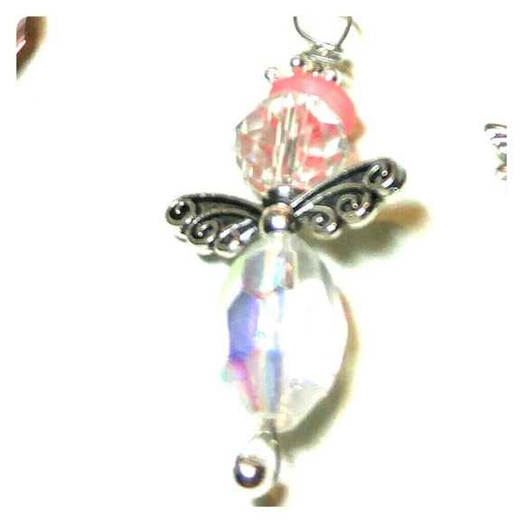 #0010 (5) Large Angel Swarovski Crystal Pendants - Picture 5 of 7