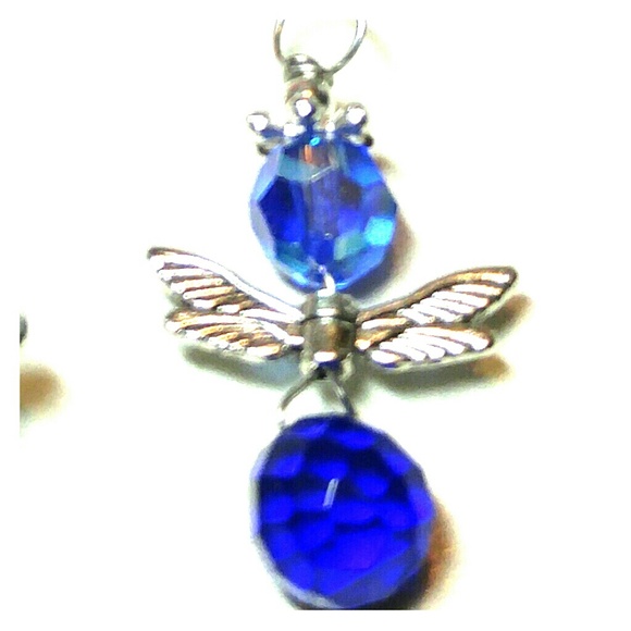 #0010 (5) Large Angel Swarovski Crystal Pendants - Picture 6 of 7