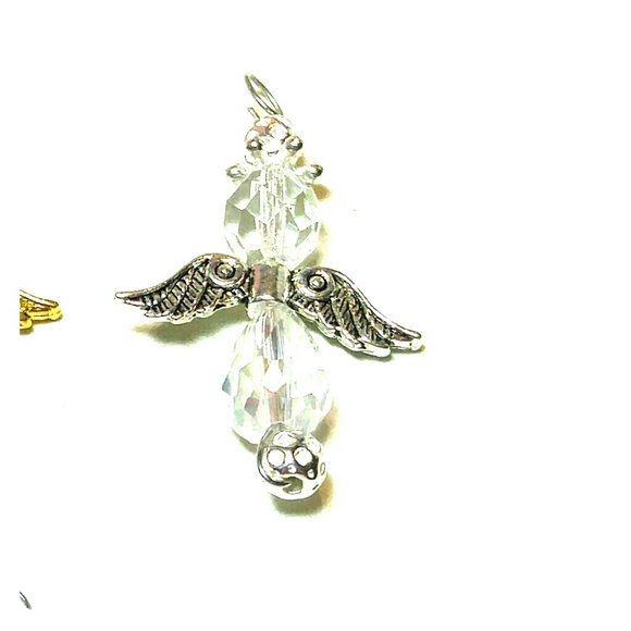 #0010 (5) Large Angel Swarovski Crystal Pendants - Picture 7 of 7