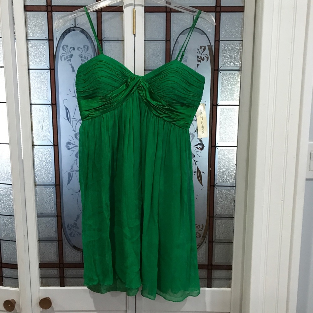 Green Silk Dress