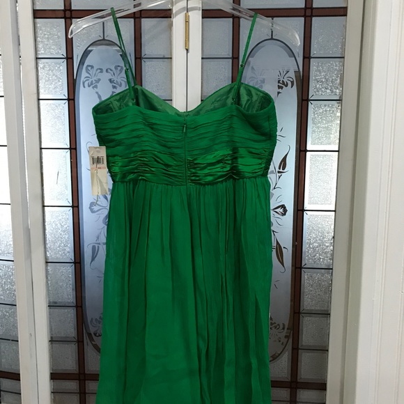 Green Silk Dress - Picture 4 of 5