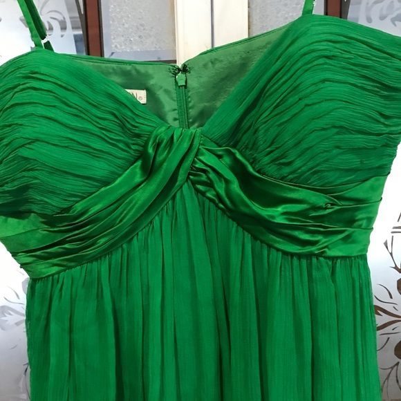 Green Silk Dress - Picture 5 of 5
