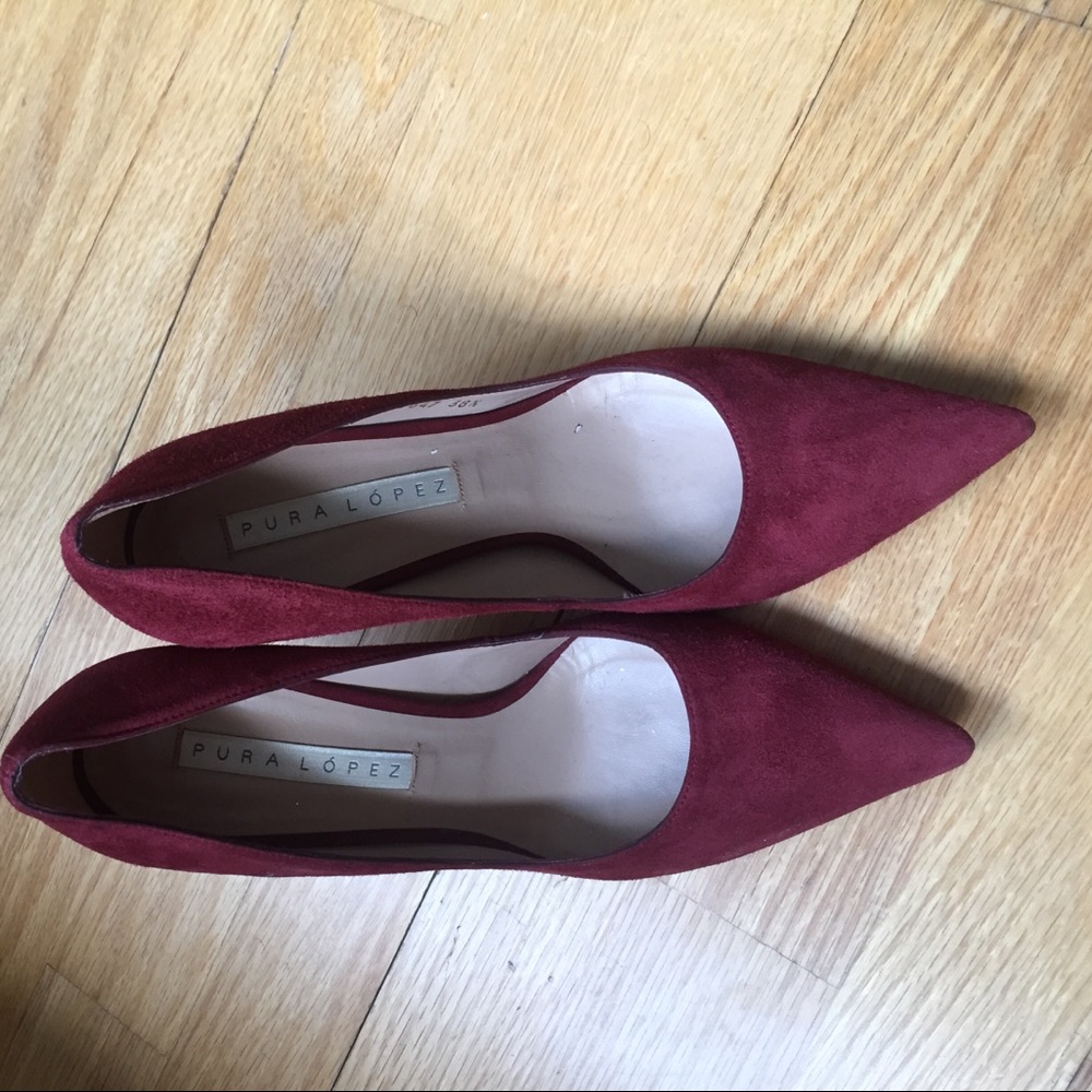 Pura Lopez Suede Stilettos