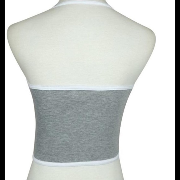 Crop Top Halter Black 1616 - Picture 4 of 4