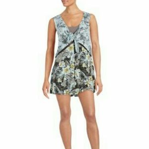 Free people crochet trim romper