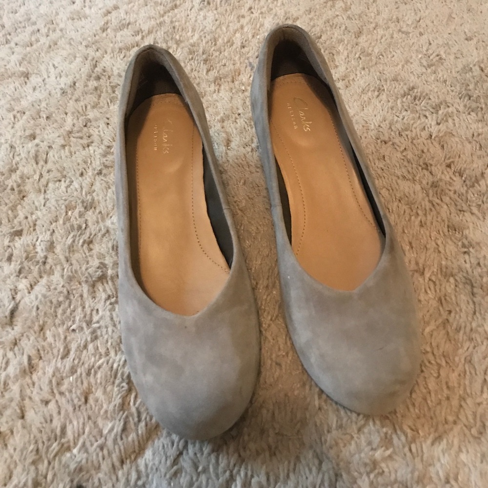 Clarks Suede Heels