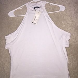 White tank top.